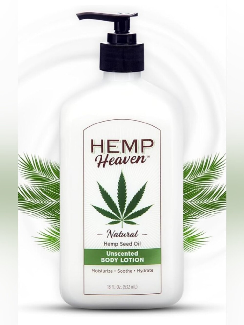 {NEW} Hemp Heaven Unscented Body Lotion 18 Oz- NWOT